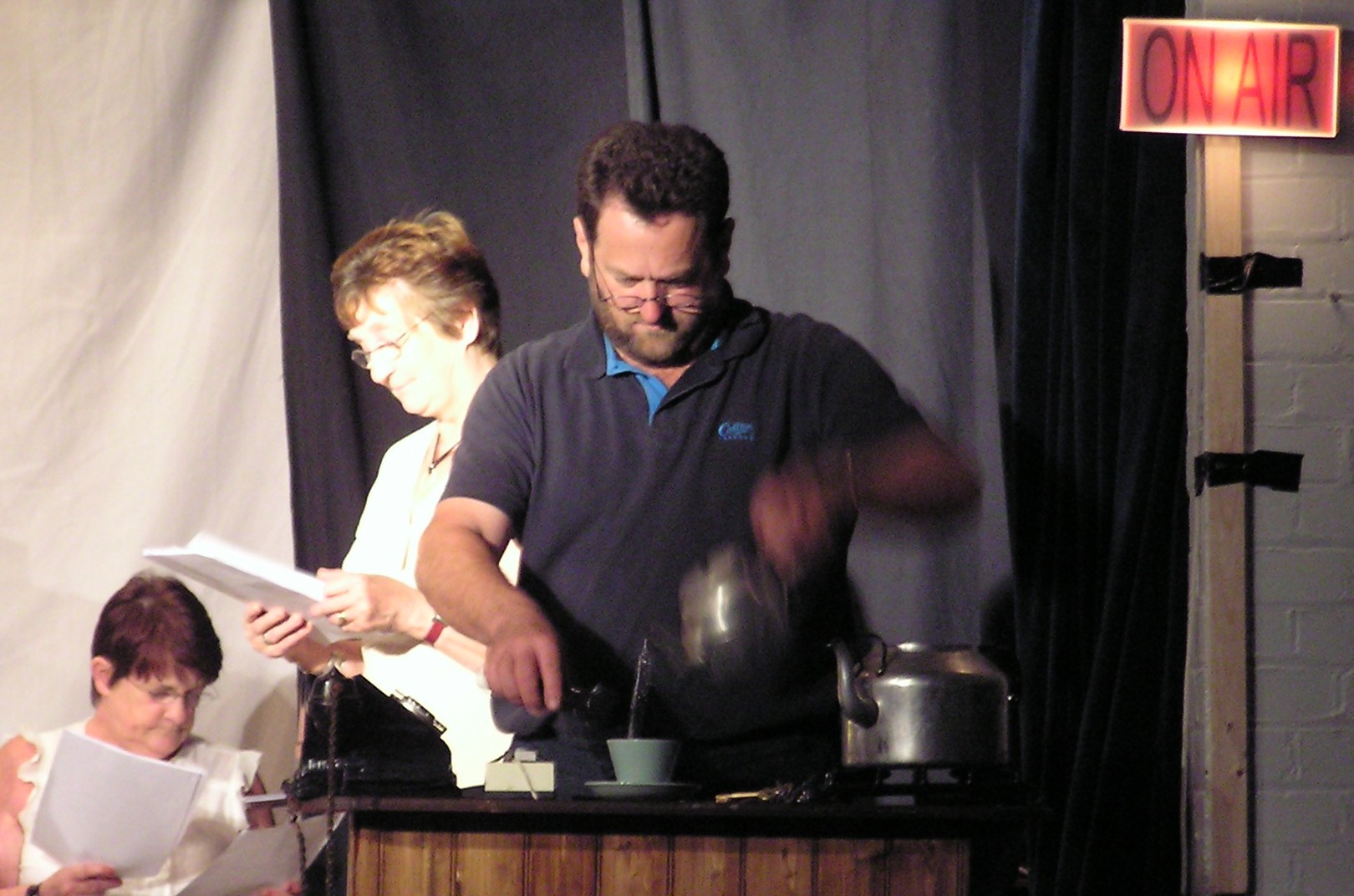 Sound effects crew in Jobsworth